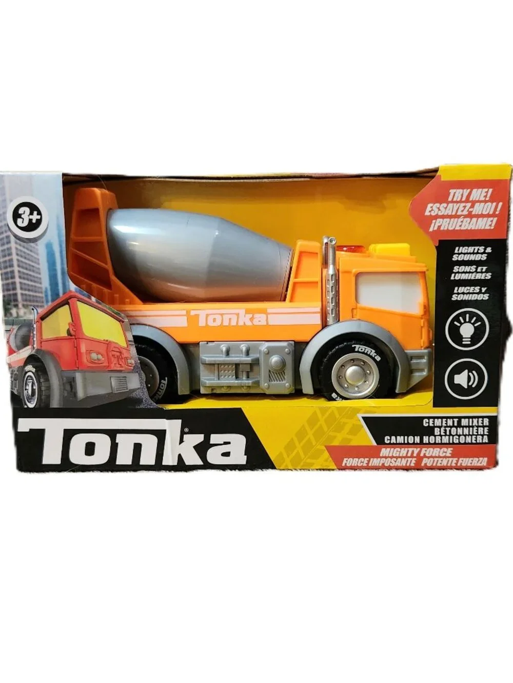 TONKA Mighty Force - Cement Mixer - Lights and Sounds - NEW NIB